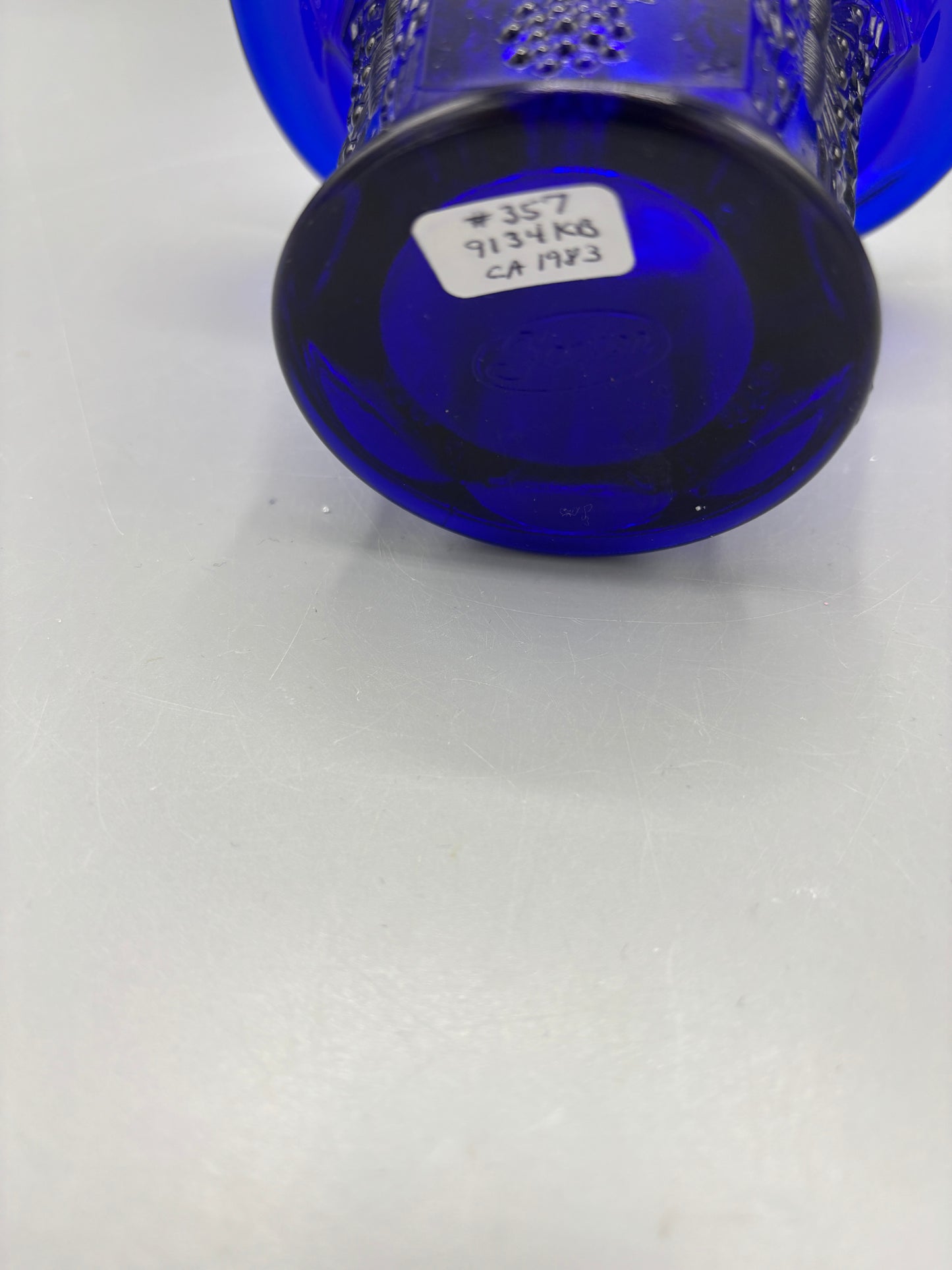 Vintage Fenton Cobalt basket