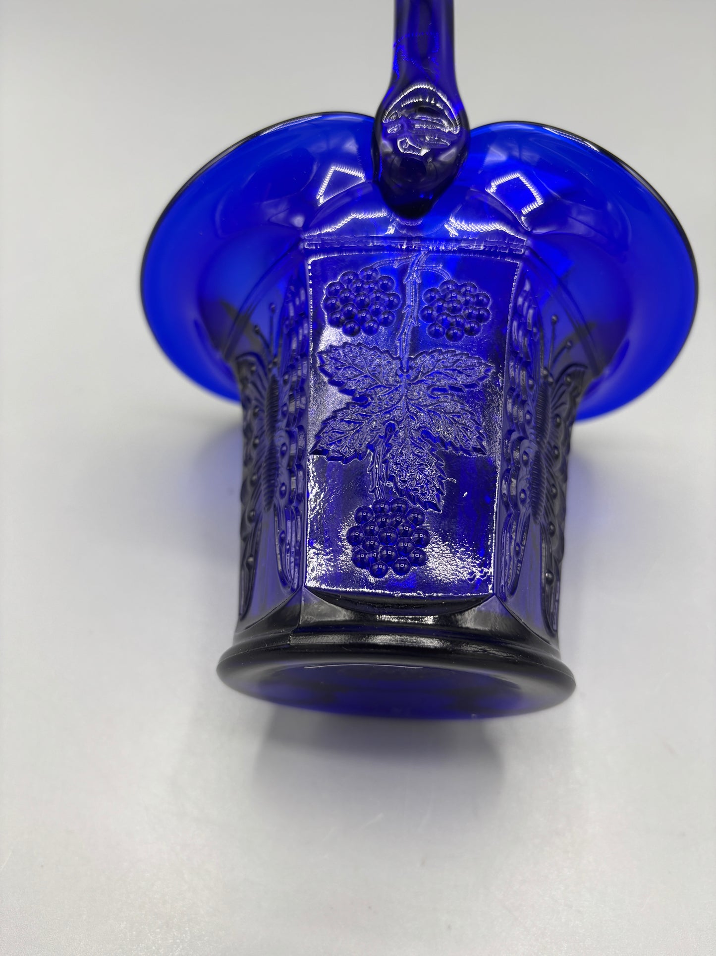 Vintage Fenton Cobalt basket
