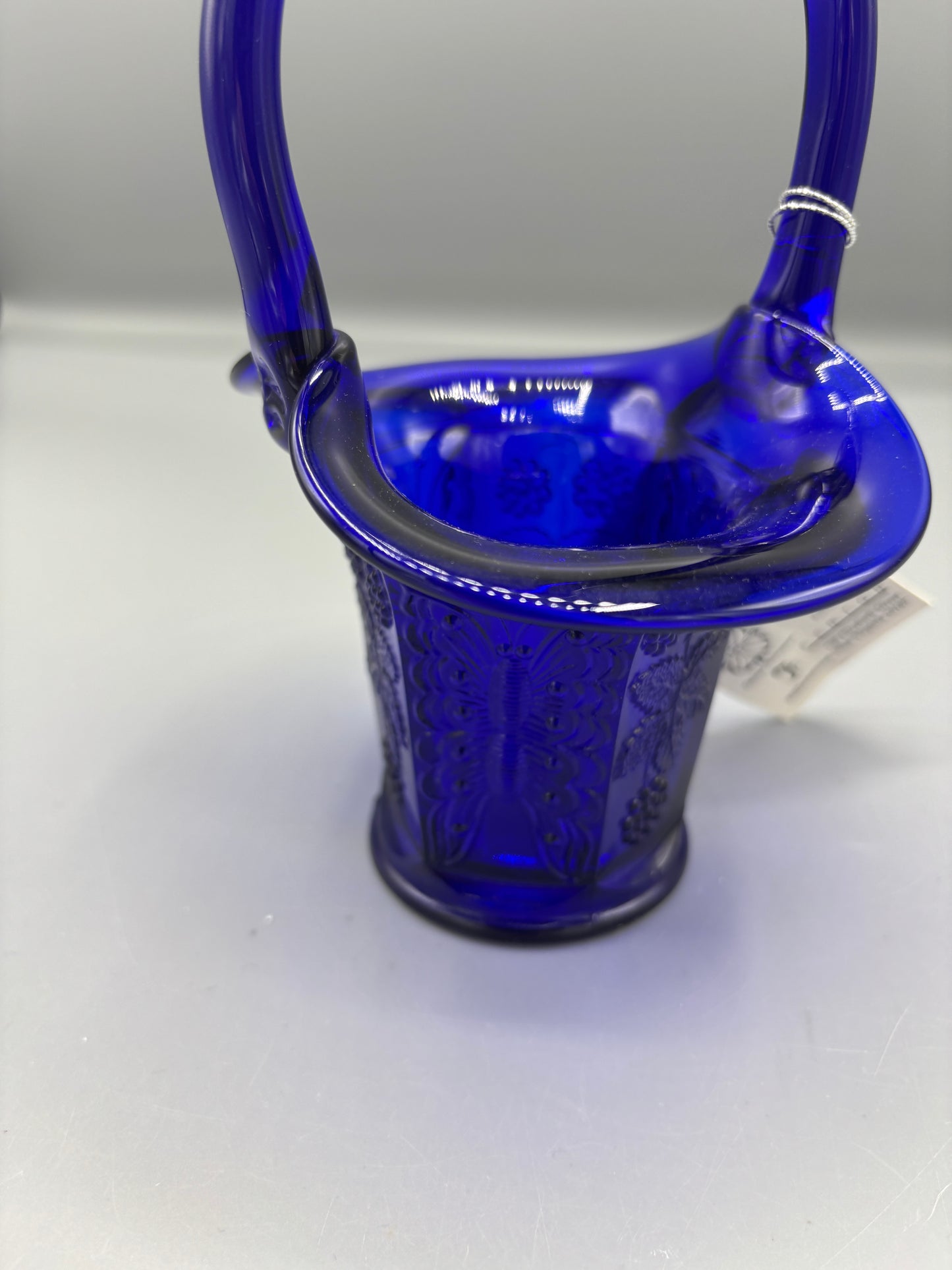Vintage Fenton Cobalt basket