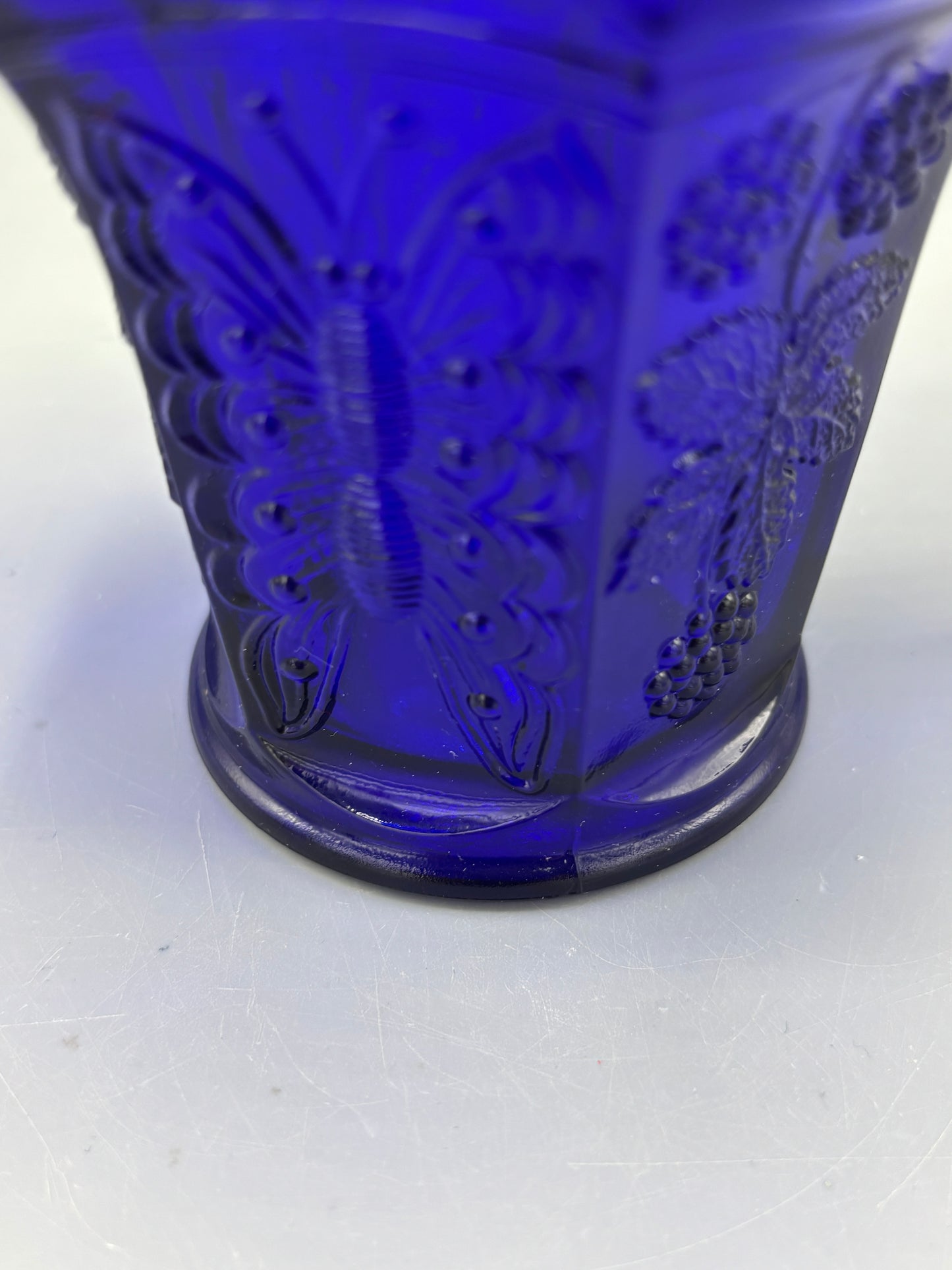 Vintage Fenton Cobalt basket