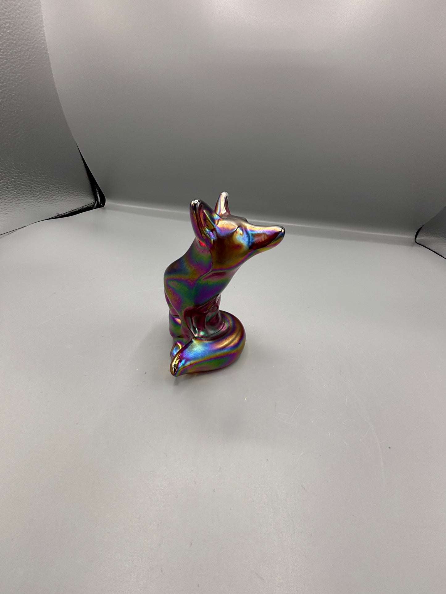 Vintage Fenton Iridescent Fox