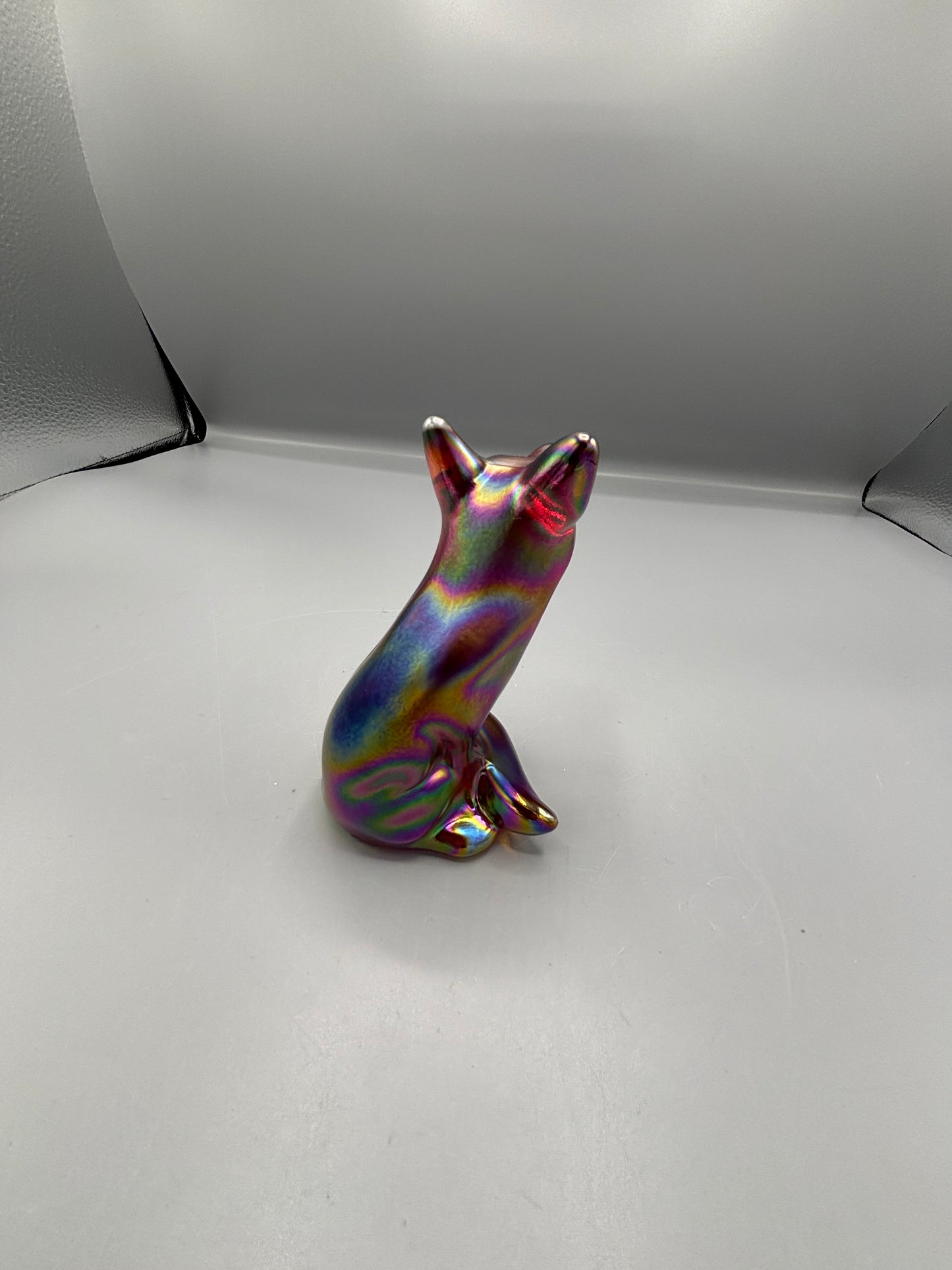 Vintage Fenton Iridescent Fox