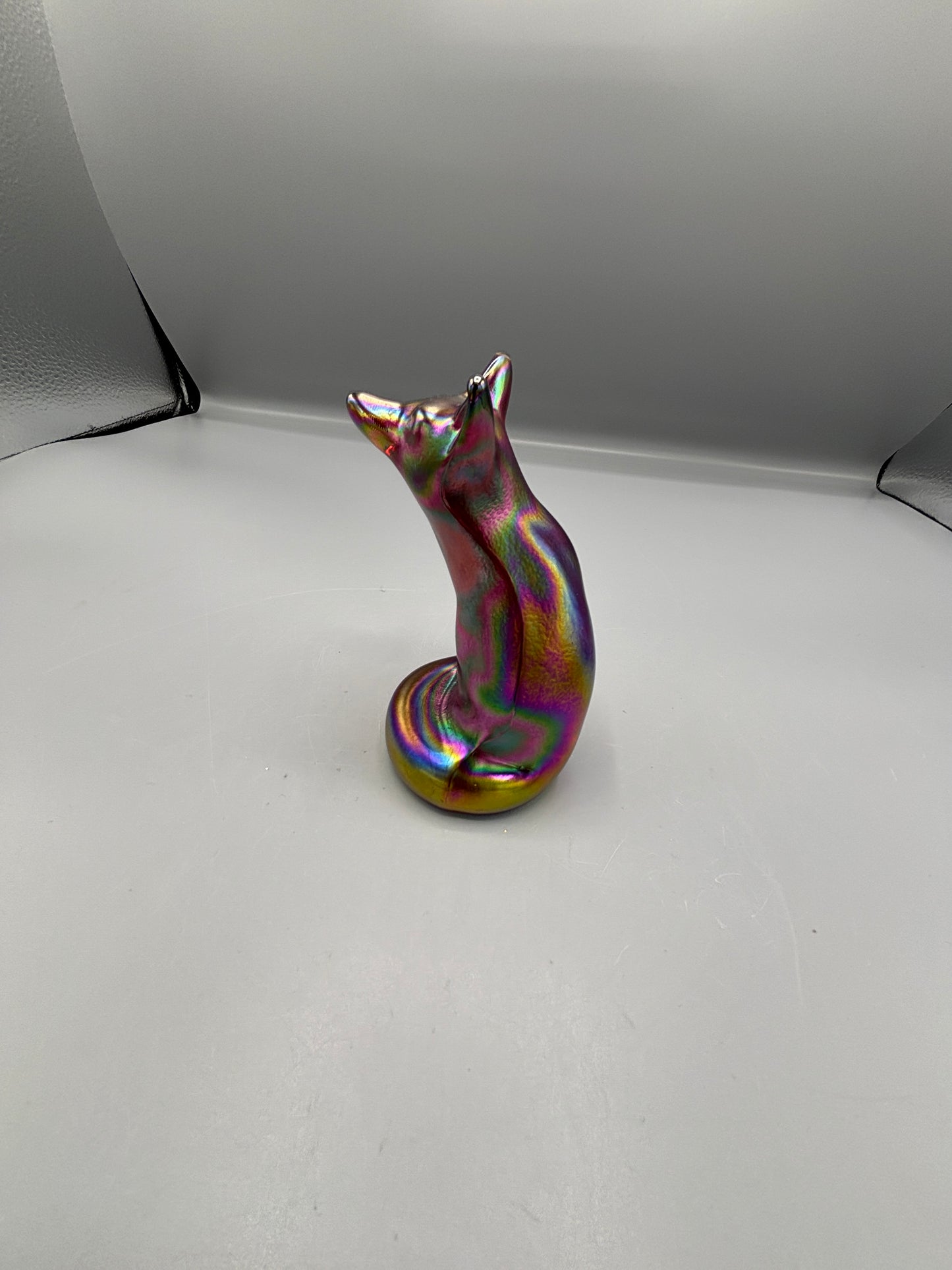 Vintage Fenton Iridescent Fox