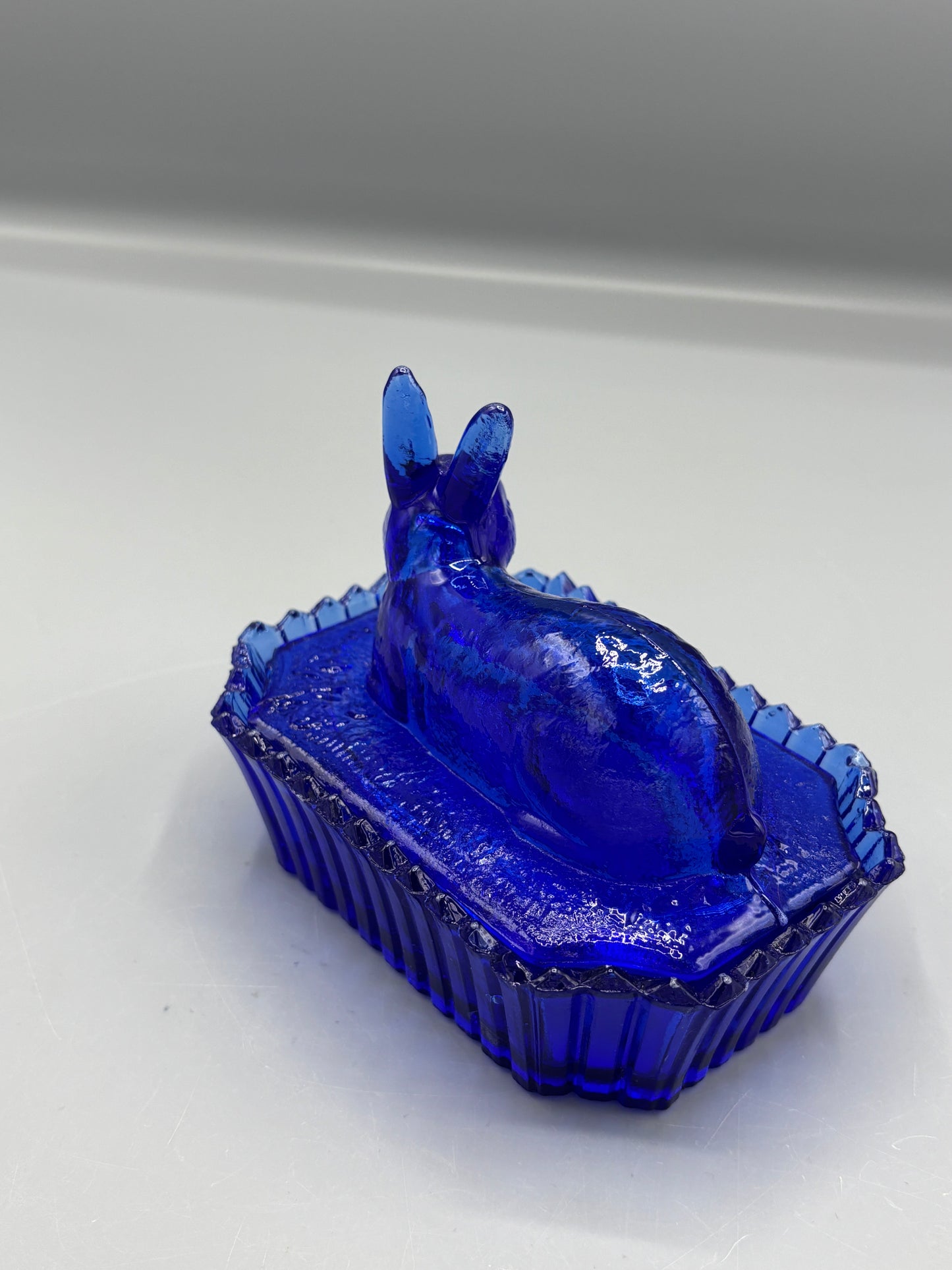 Vintage Westmoreland Cobalt blue rabbit