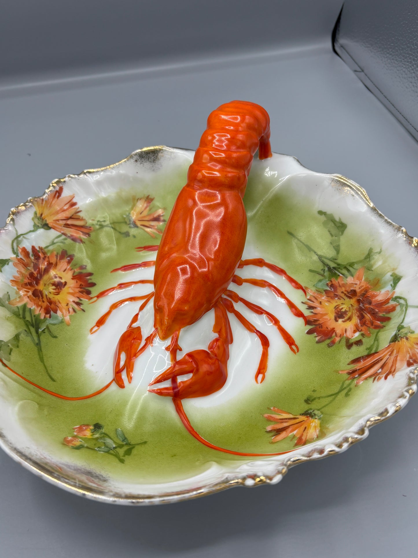 Vintage Victoria Austria divided Lobster plate