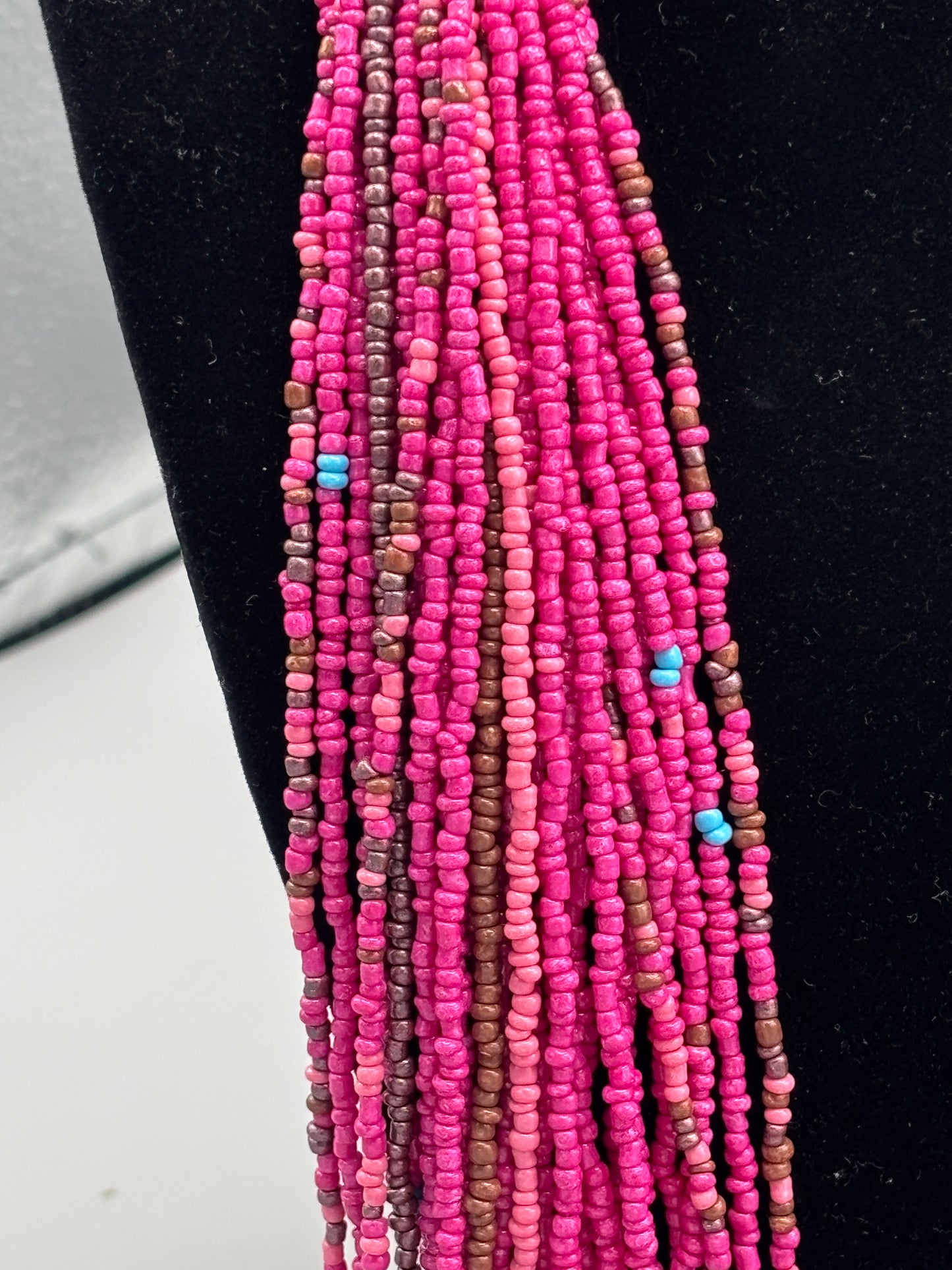 Pink Multi strand necklace