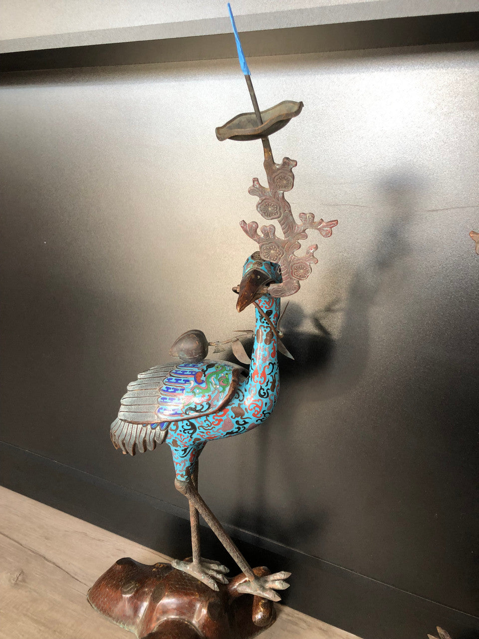 Set of 2 Cloisonné Cranes