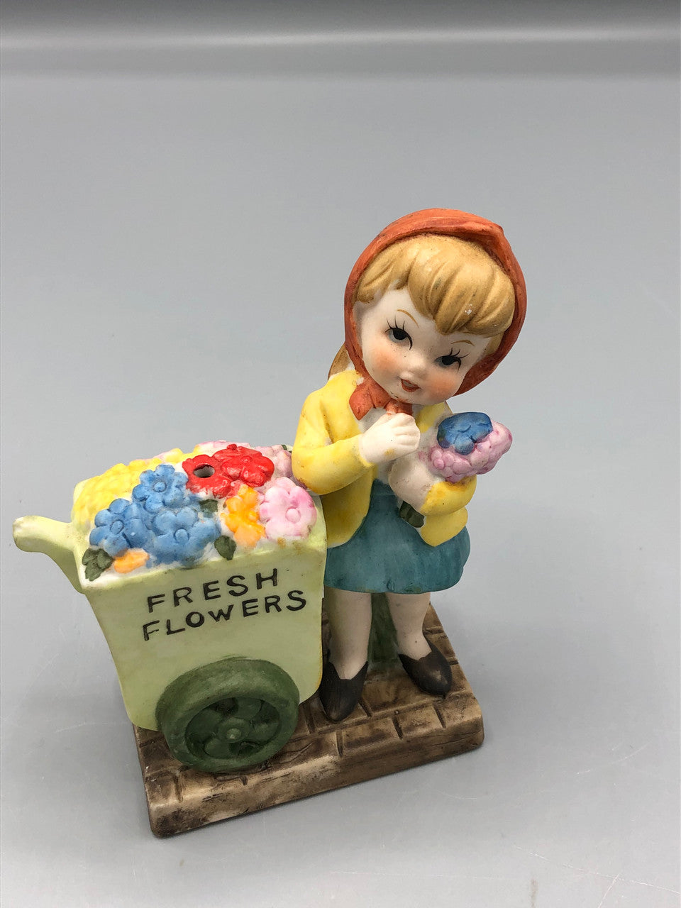 Vintage Porcelain Flower Girl