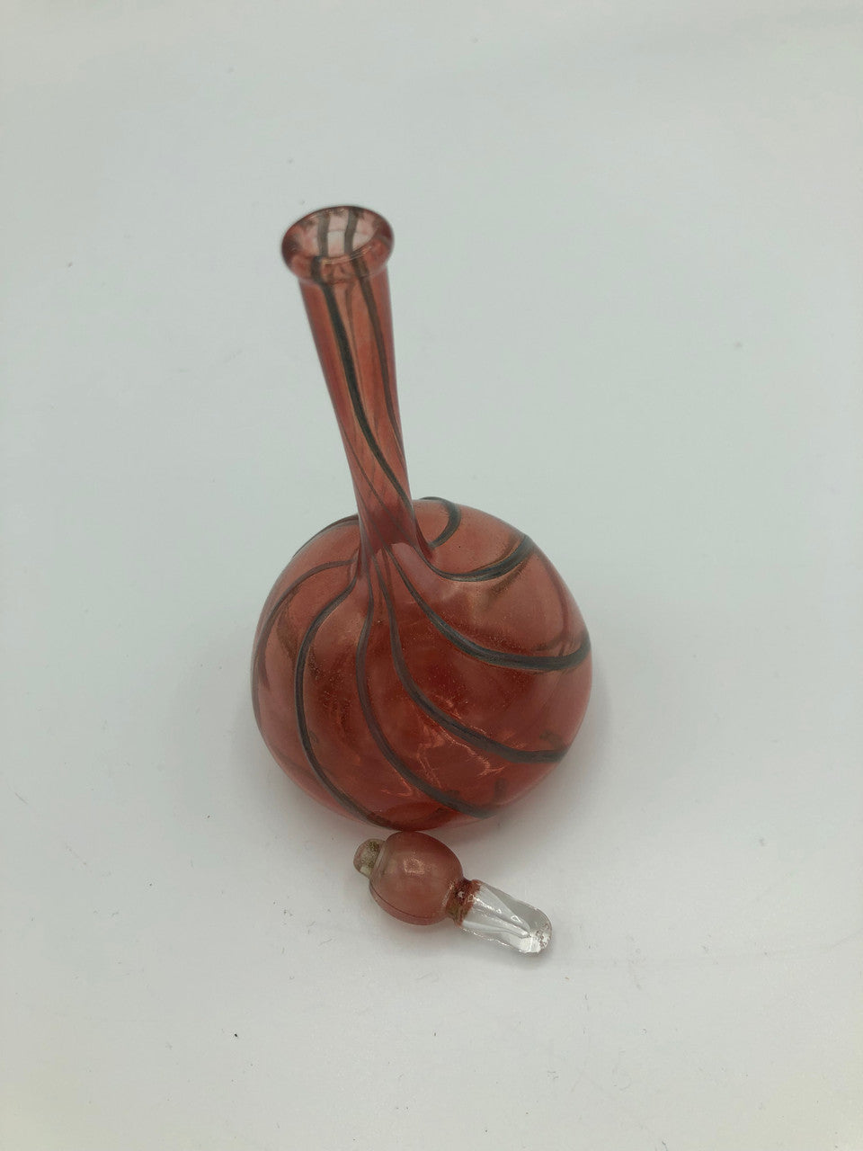 Pink & Grey Swirls Perfume bottle