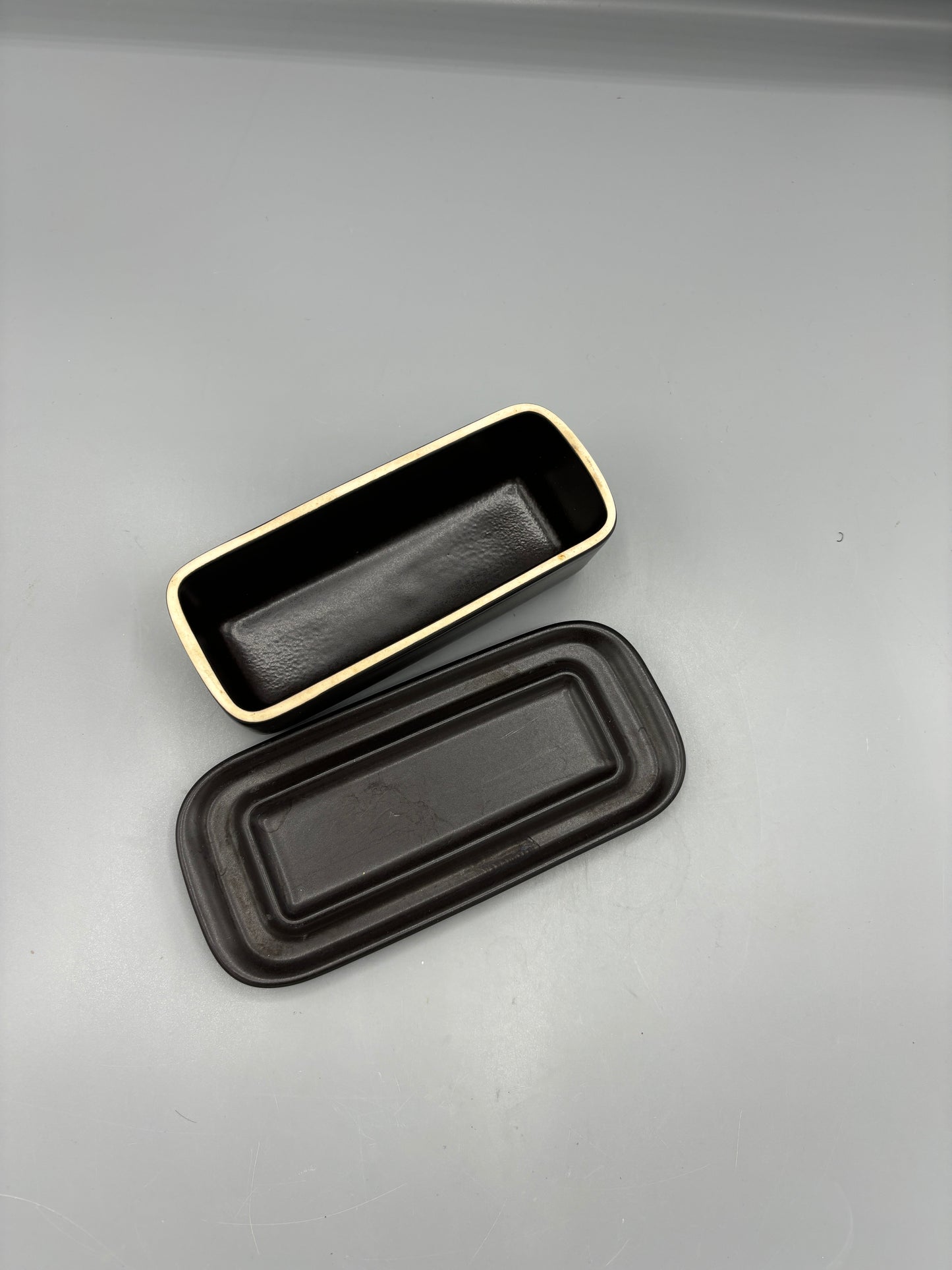 Pfaltzgraff midnight sun covered butter dish