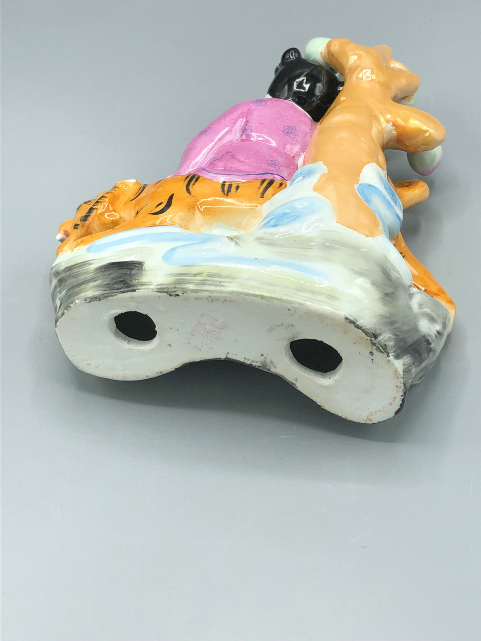 Chinese Lucky girl on tiger