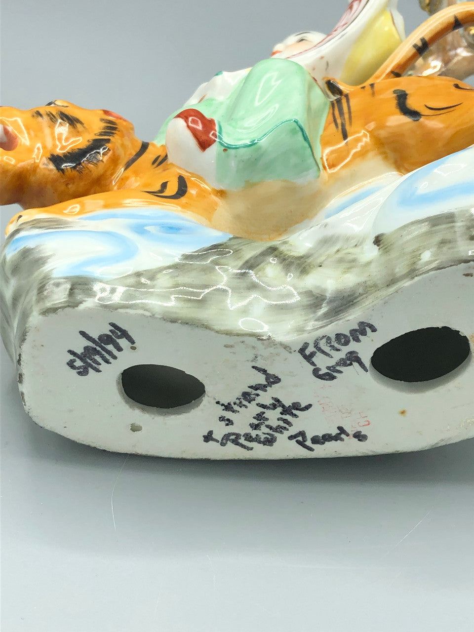 Chinese Lucky Boy on tiger