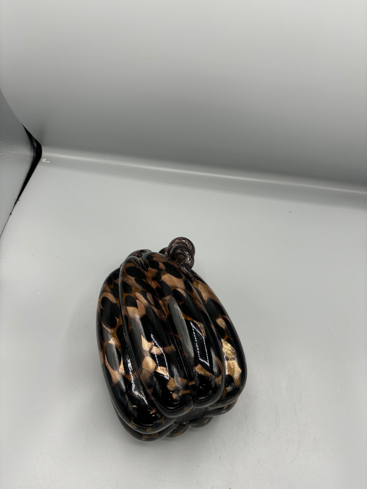 Hand Painted gold & brown Pumpkin