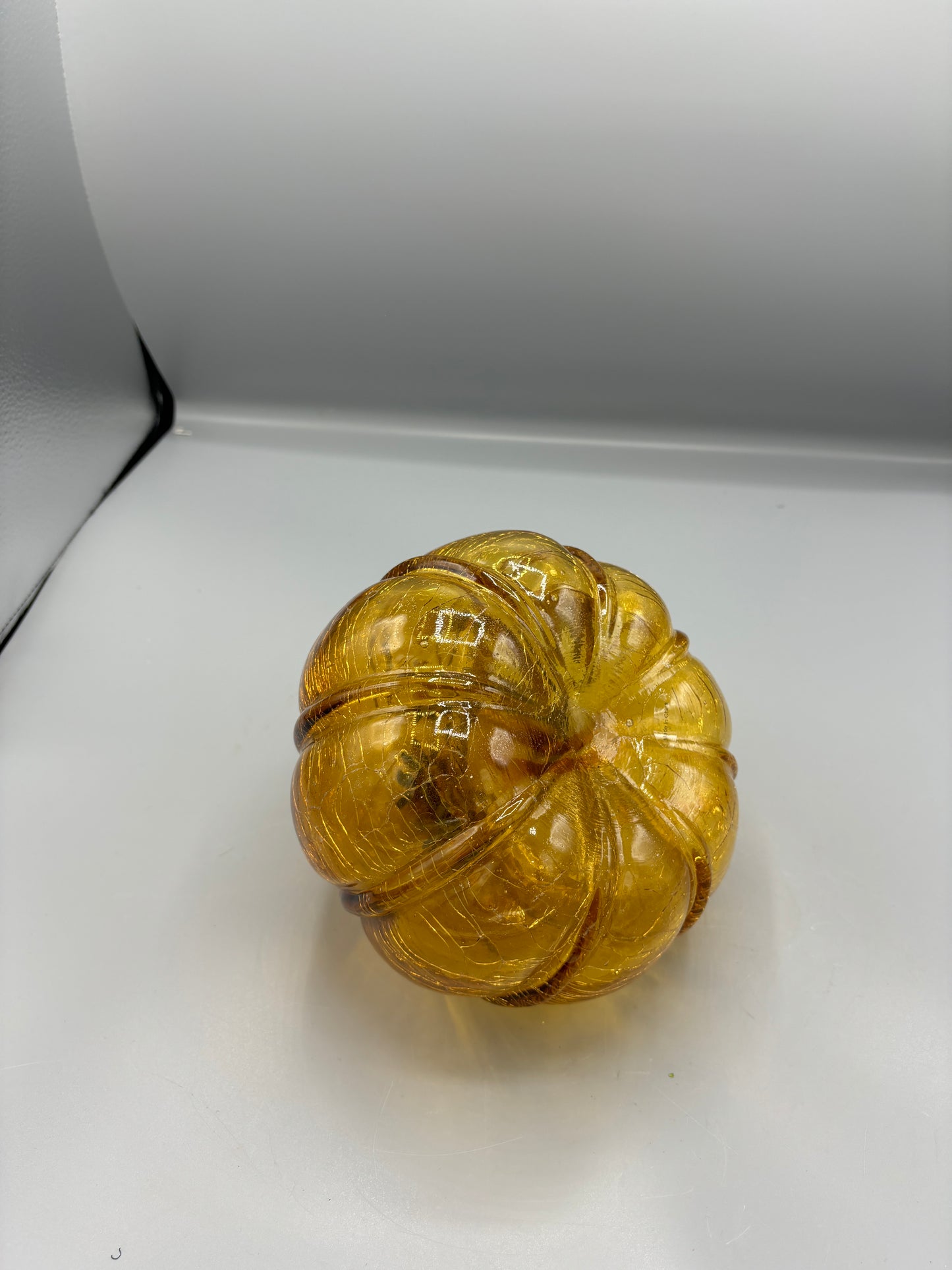 Glass Amber Pumpkin