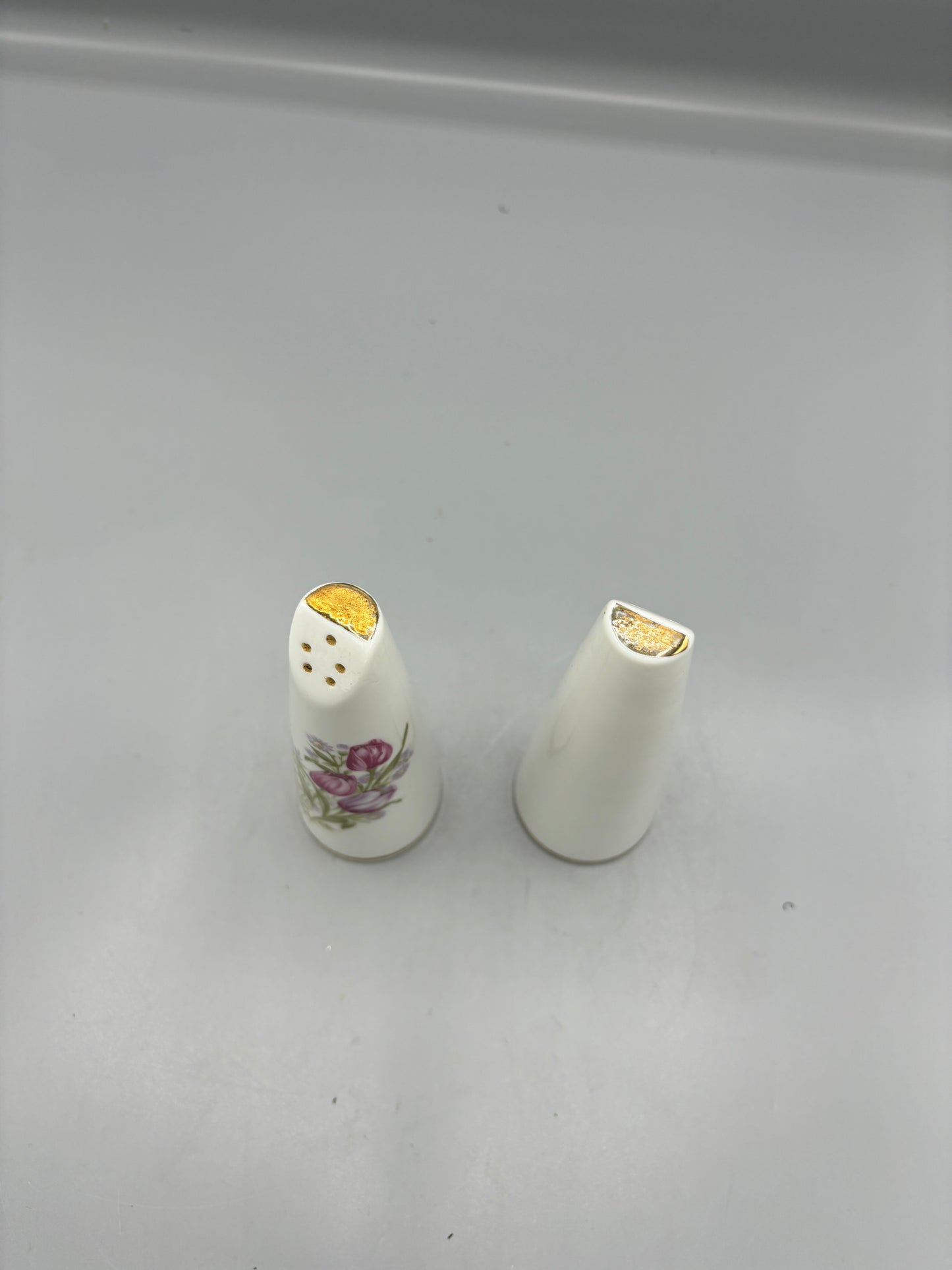 MCM bone China tulip salt & pepper
