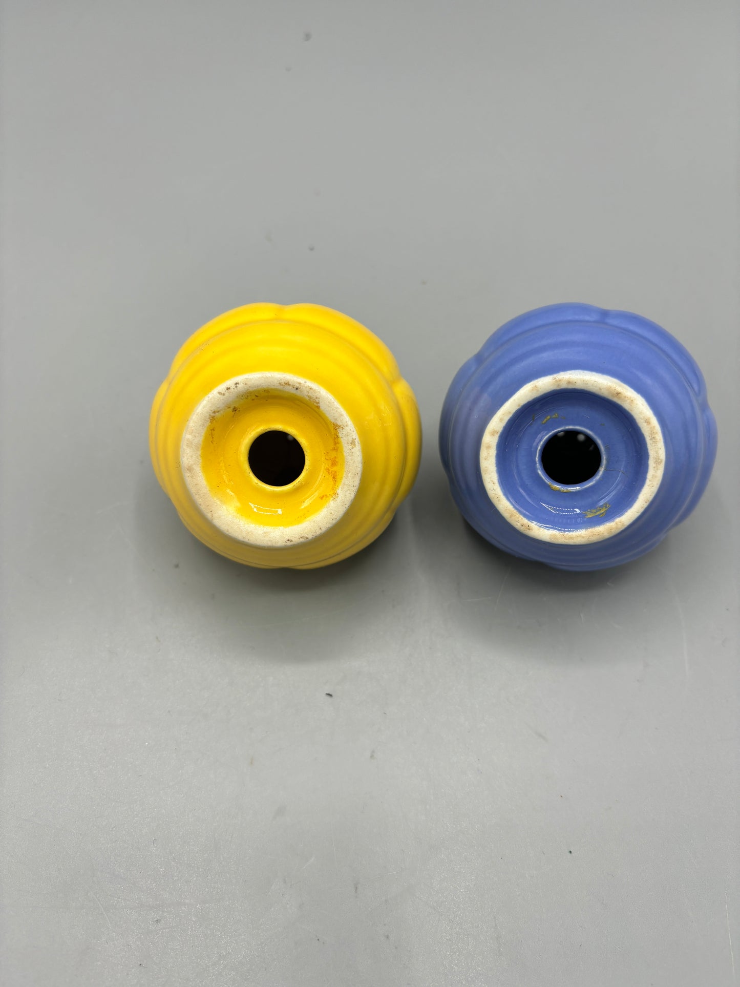 Homer Laughlin Rivera Blue & Yellow Salt & Pepper