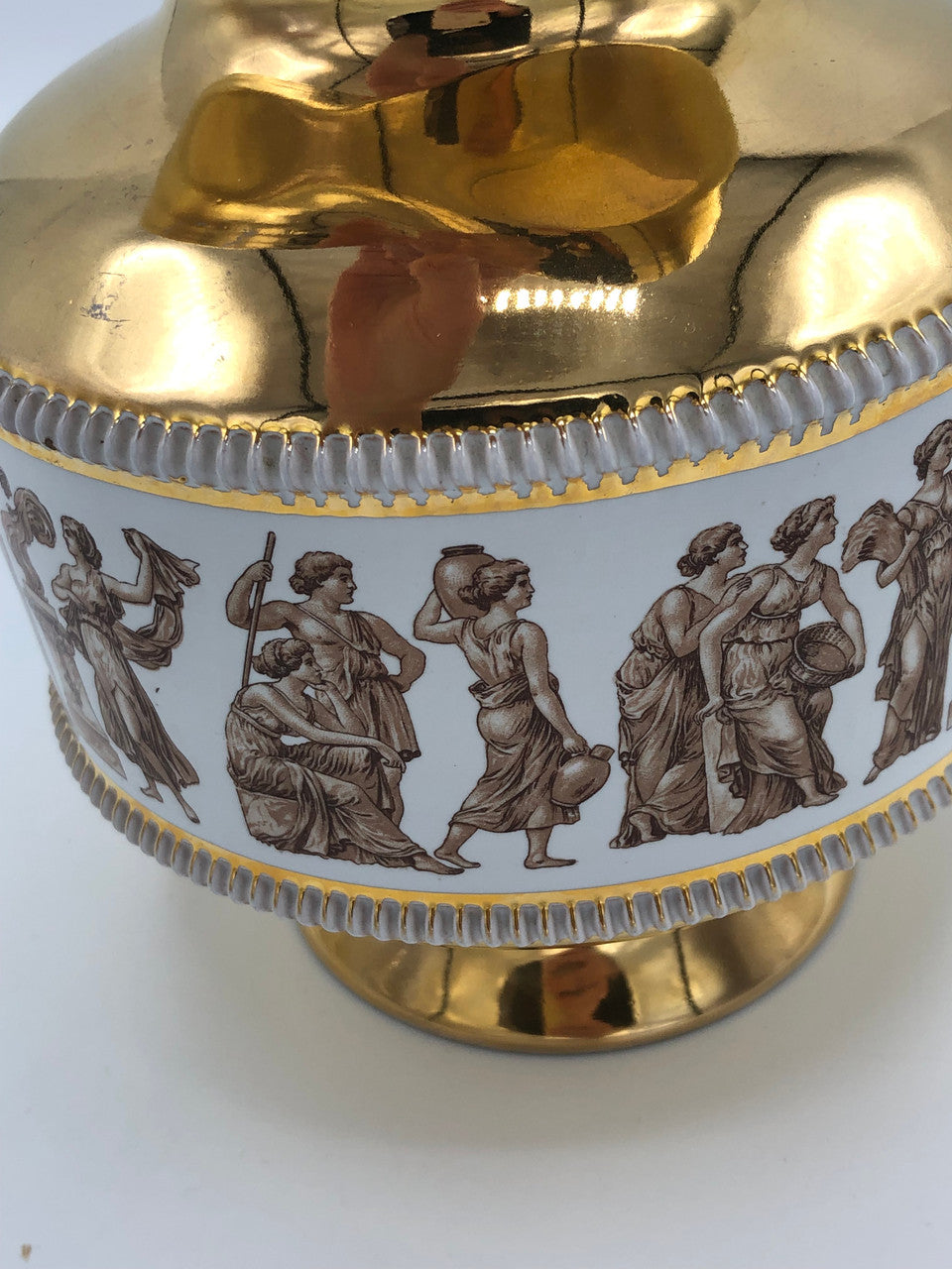 Italian Gilded Ceramic Vase