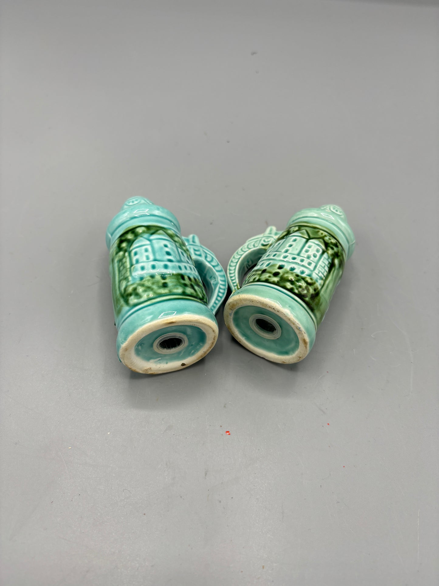 Vintage Teal stein salt & pepper
