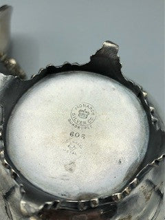 Monarch Silver Plated creamer with lid