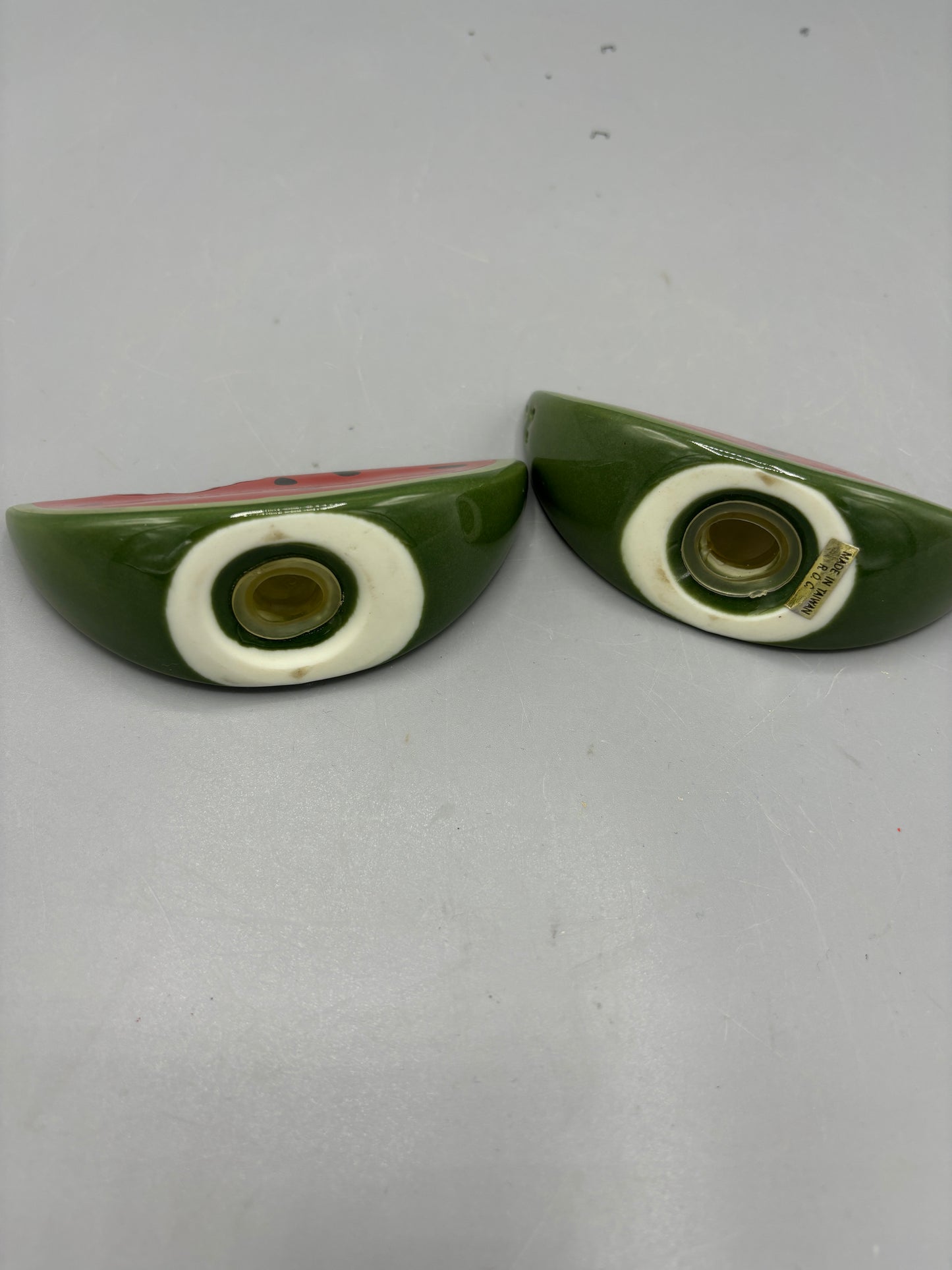 Vintage watermelon salt & pepper shakers