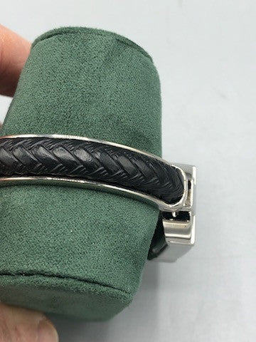 Studio time black cuff band watch