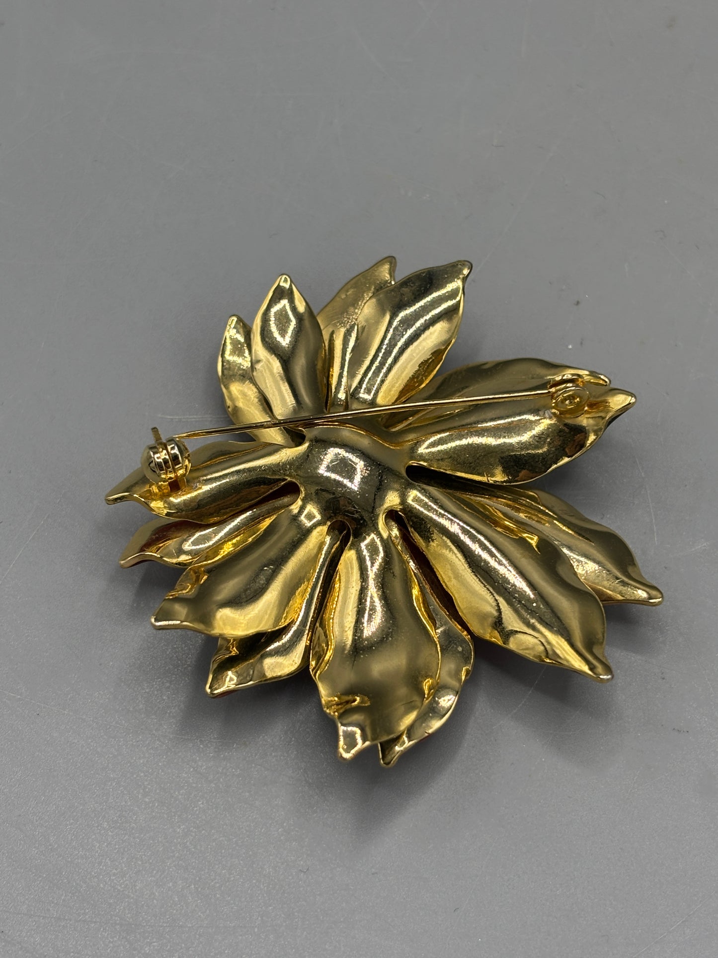 Vintage Poinsettia brooch