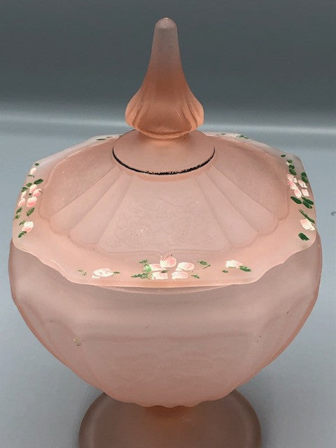 Vintage Anchor Hocking pink candy dish