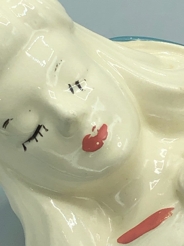 Vintage 50 s retro ladies head vase