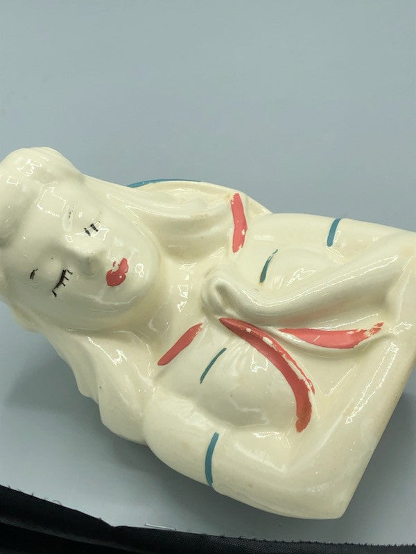 Vintage 50 s retro ladies head vase