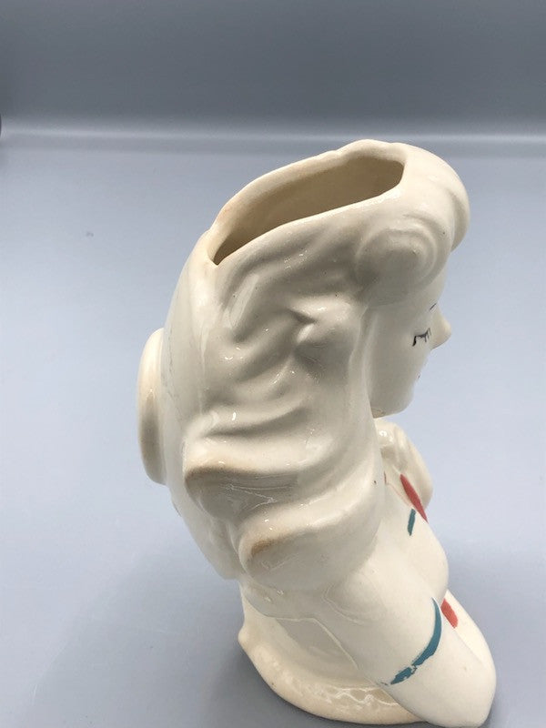 Vintage 50 s retro ladies head vase