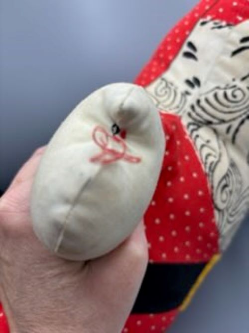 Vintage large santa Pillow