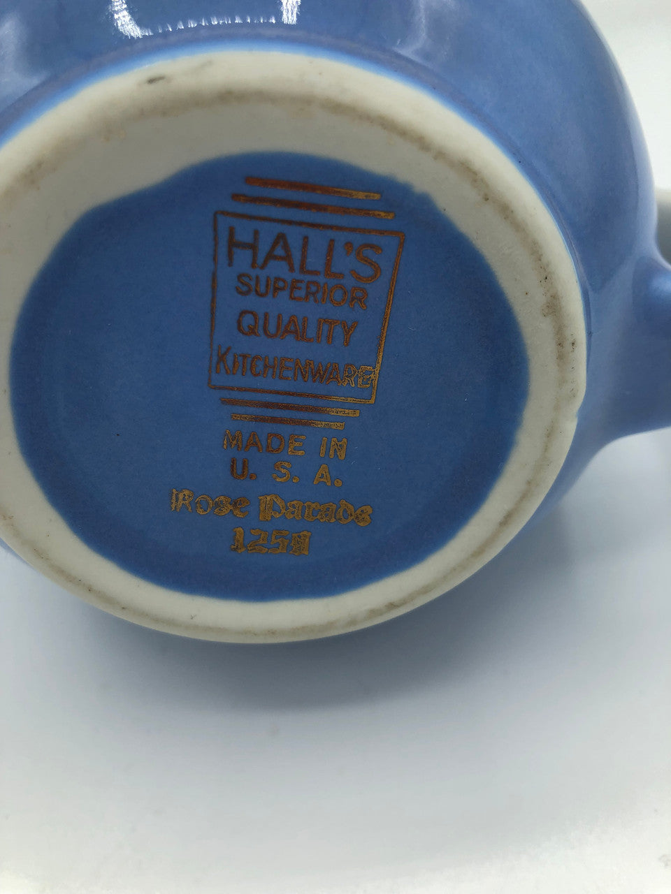 Vintage 40s Halls Rose Pitcher