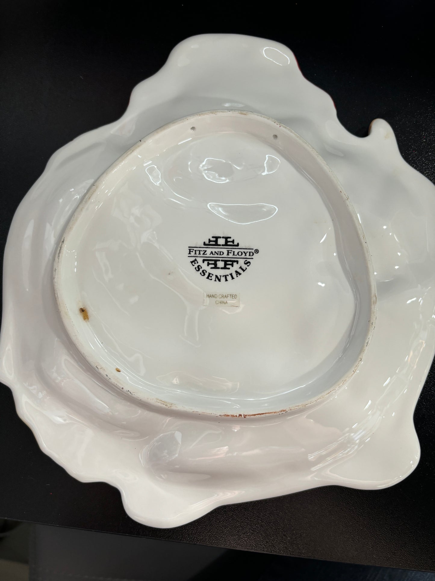 Fitz & Floyd Snowman Tidbit plate