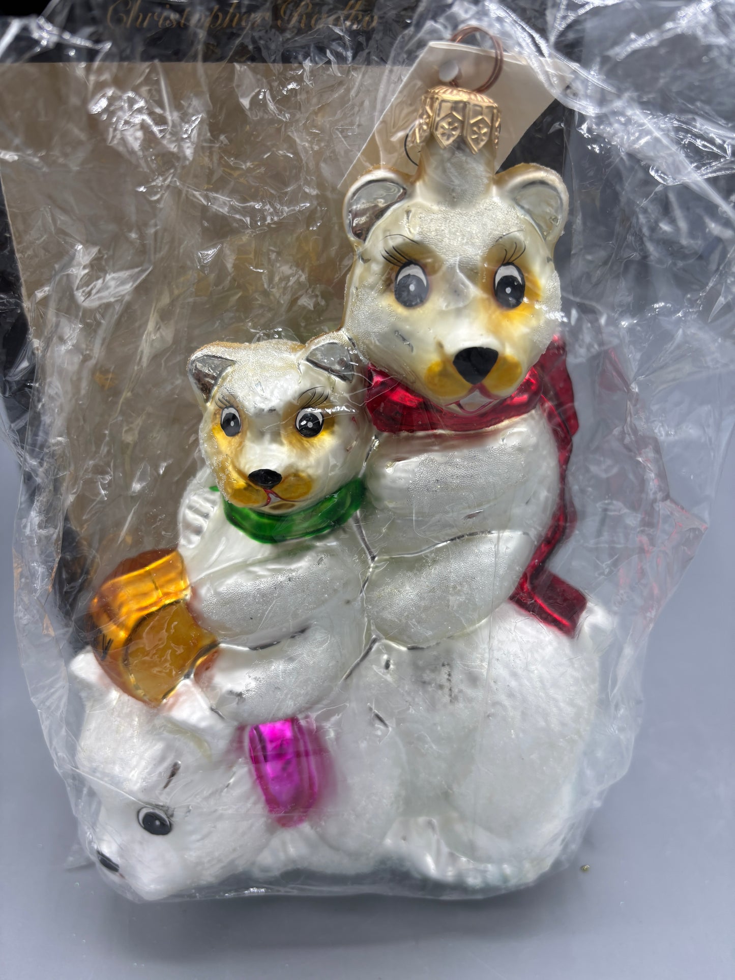 Radko 3 bear ornament
