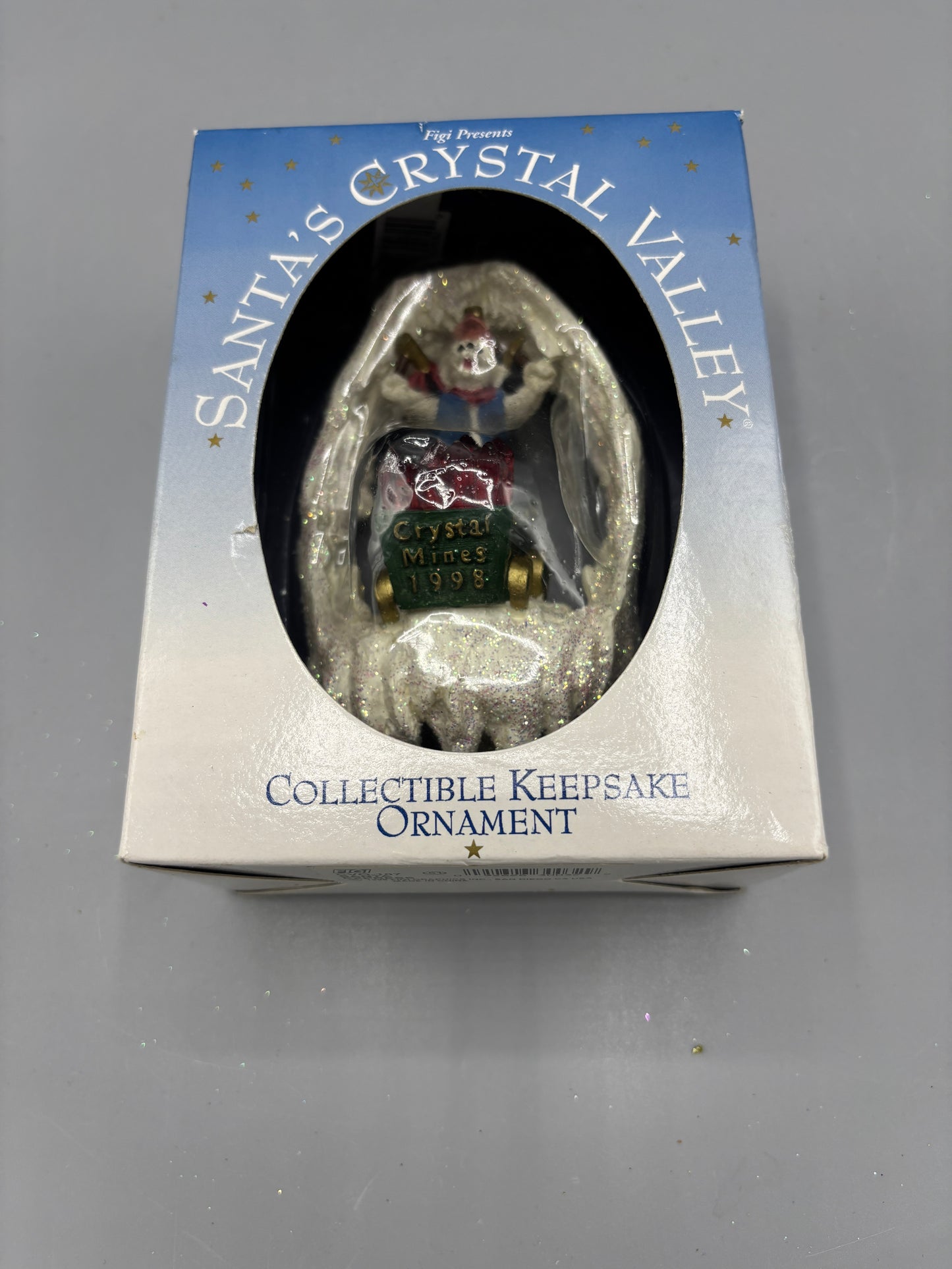 Santa Crystal Valley ornament
