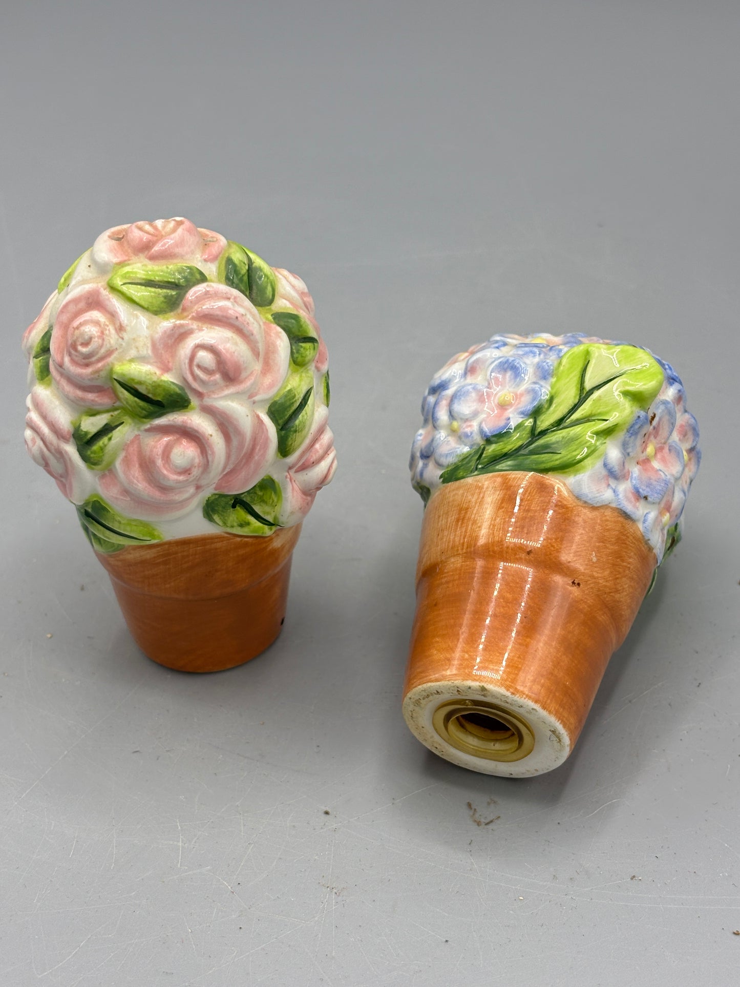 Ceramic Pink & Blue Hydrangea