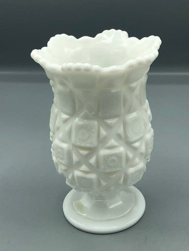 Westmoreland old quilt celery vase
