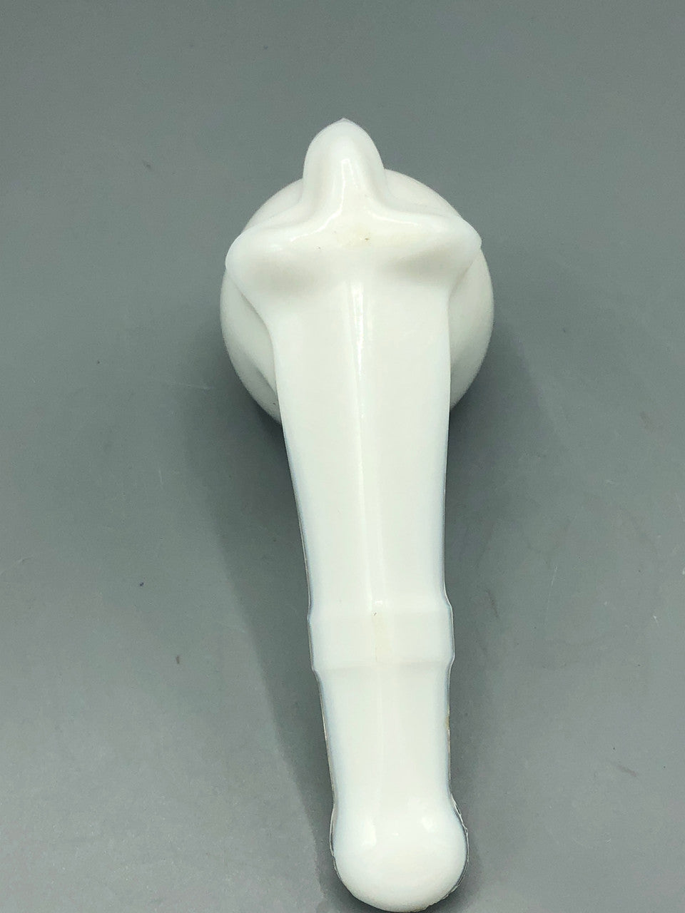 Antique White Milk glass pipe shaped holder