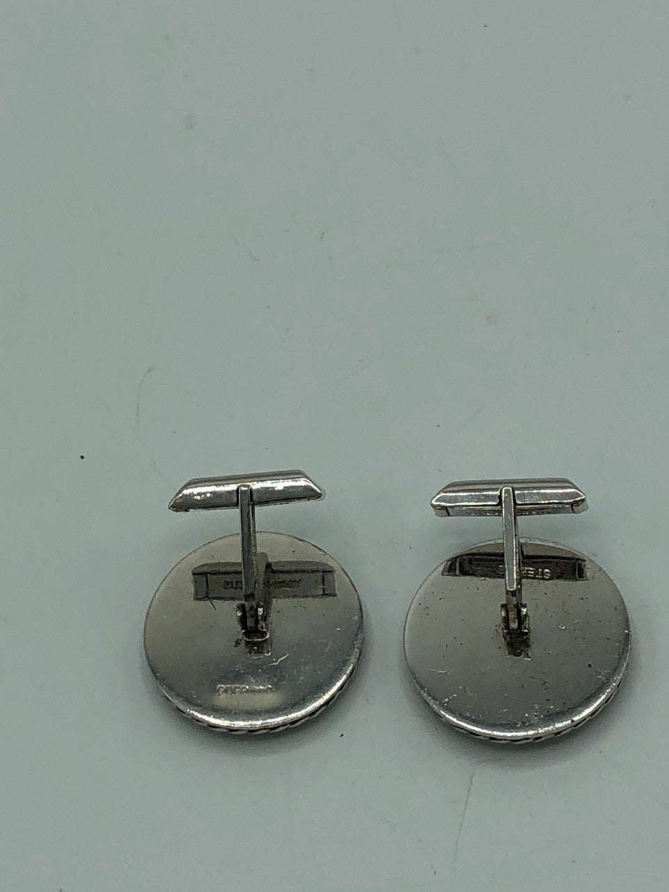 Vintage Sterling Silver Fox Head Cuff Links