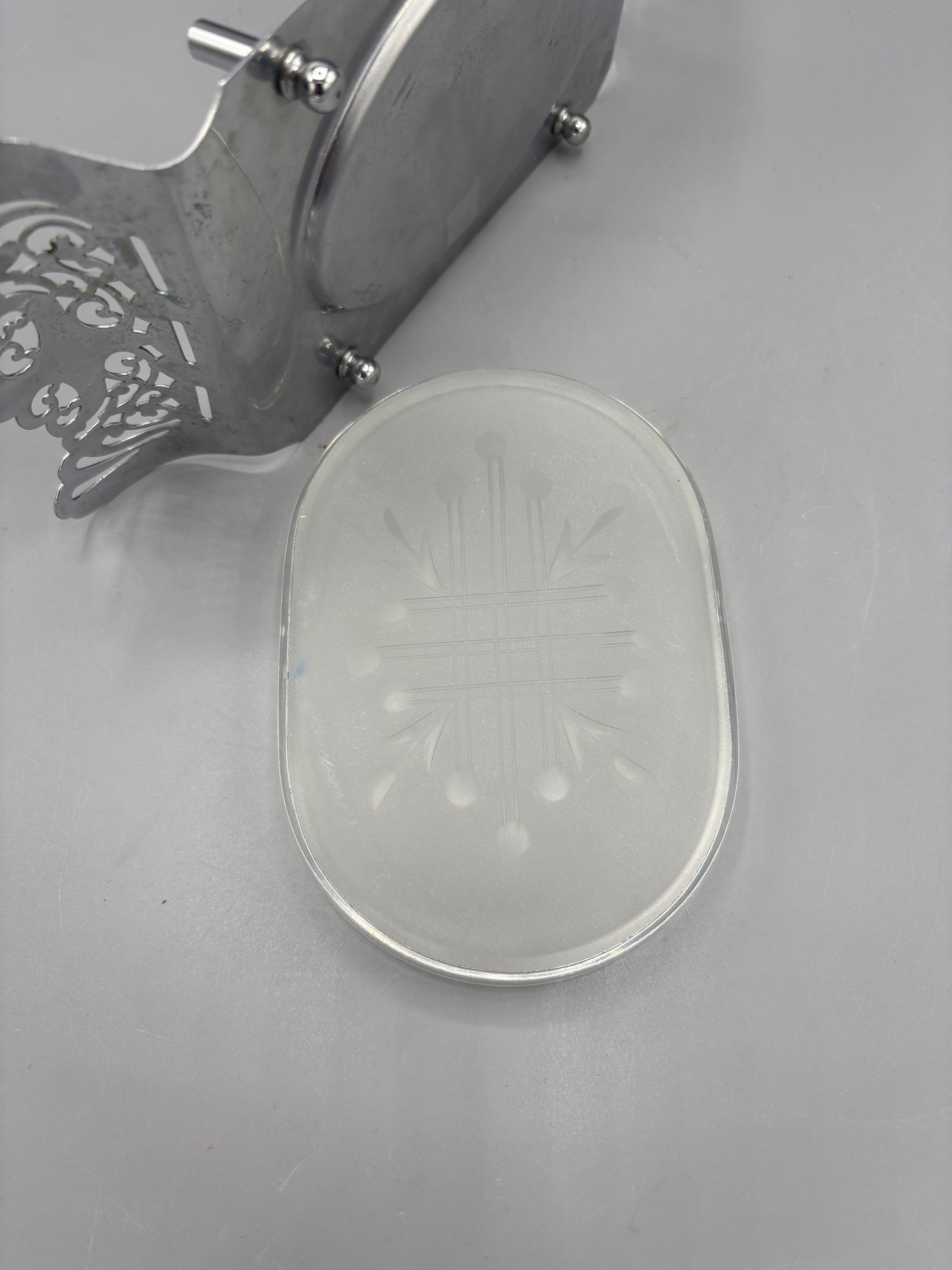 Vintage Faler Brothers Krome Kraft metal tray