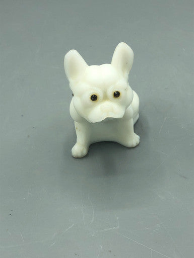 Westmoreland milk glassbulldog figure