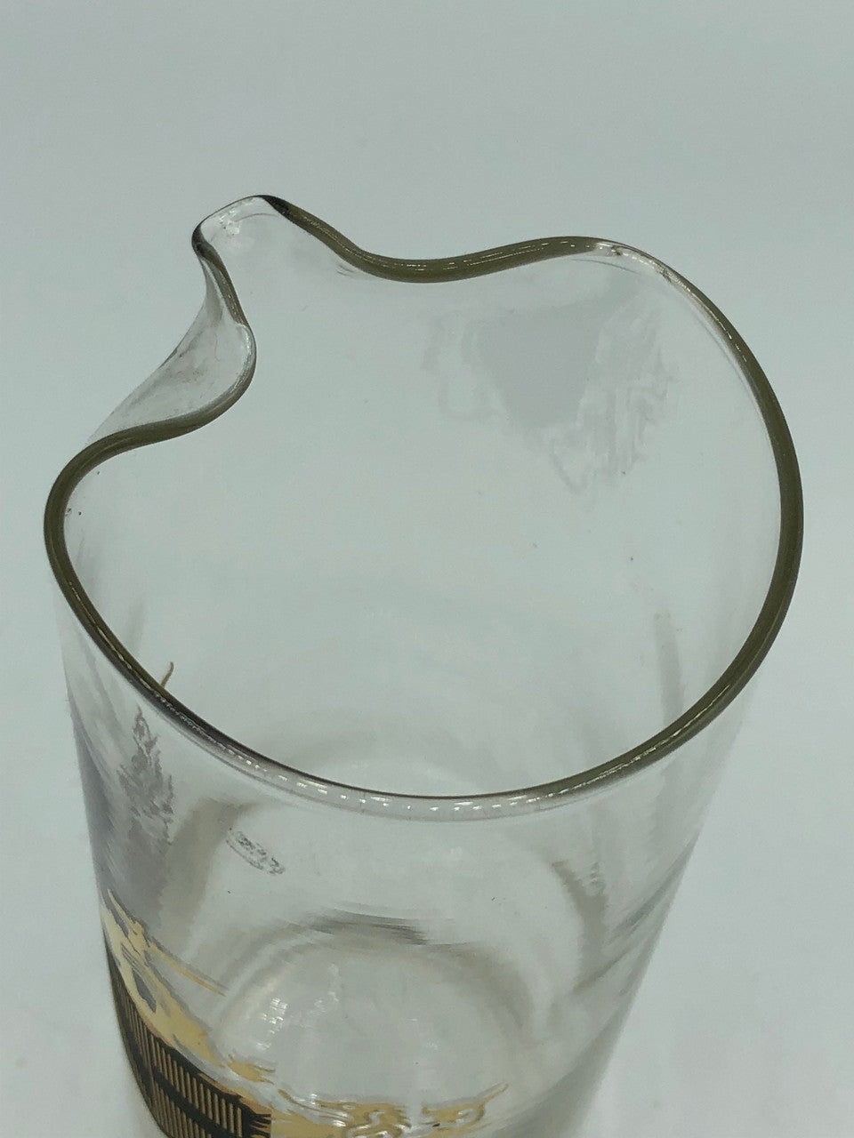 MCM Federal Glass Camelot glass pouring Pitcher