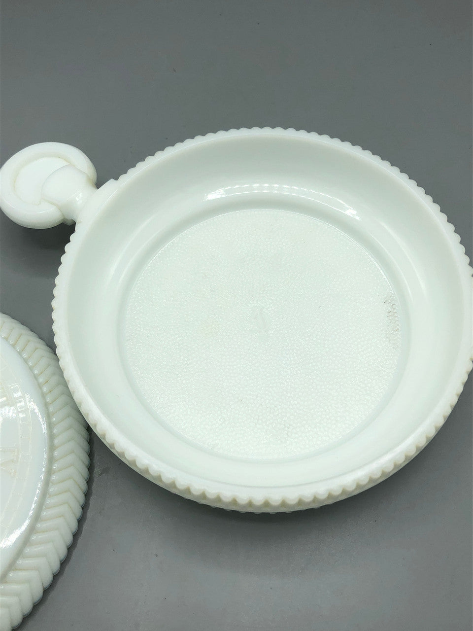 Imperial glass pocket watch candy covered dish