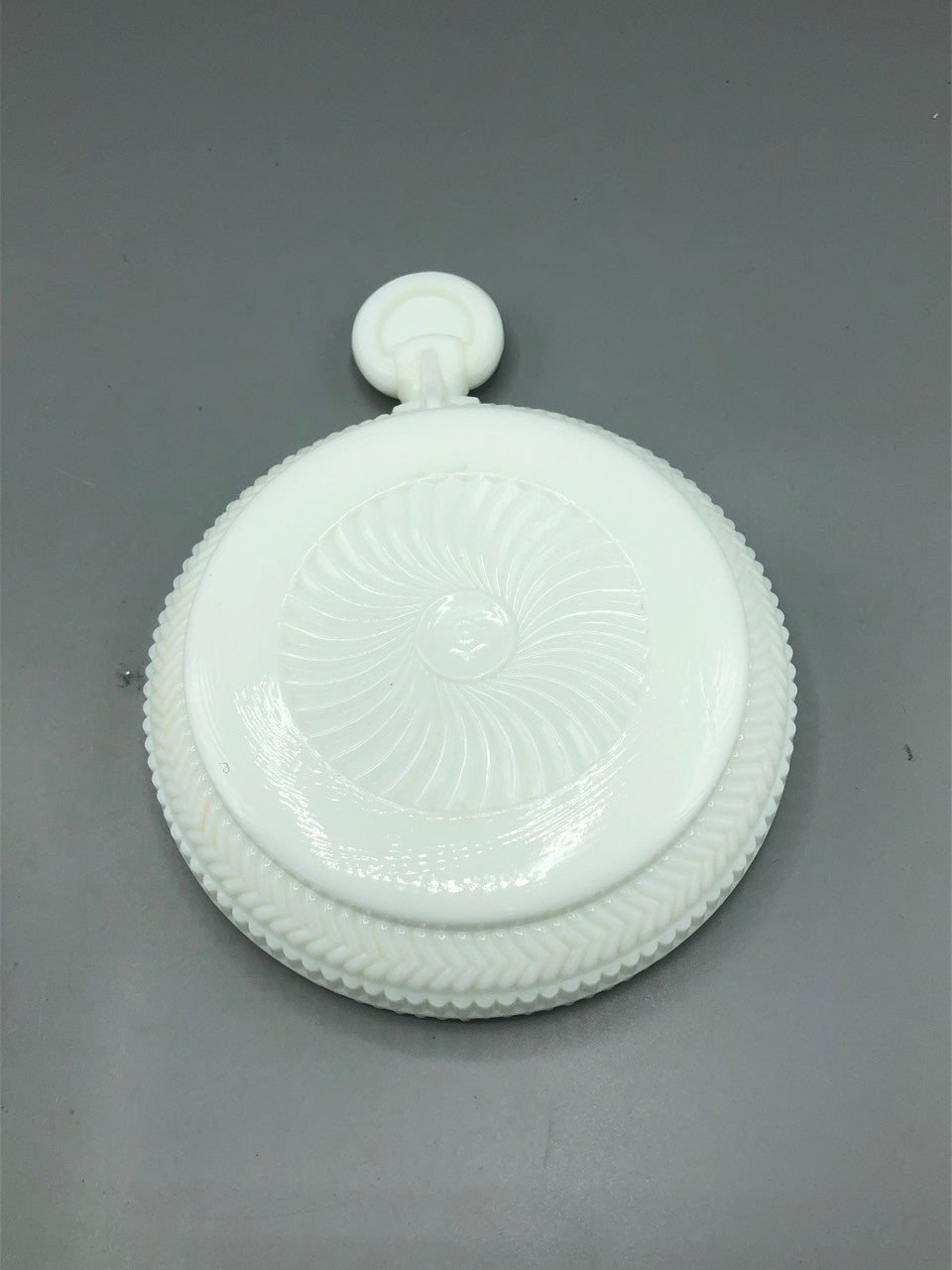 Imperial glass pocket watch candy covered dish