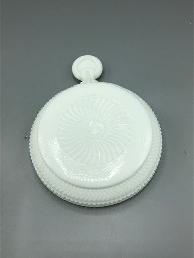 Imperial glass pocket watch candy covered dish