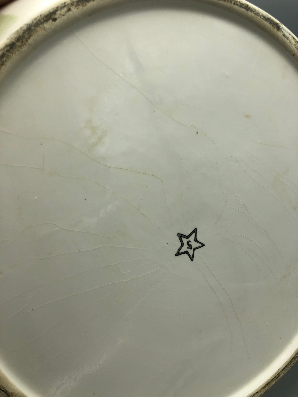 Large ceramic butterfly dish