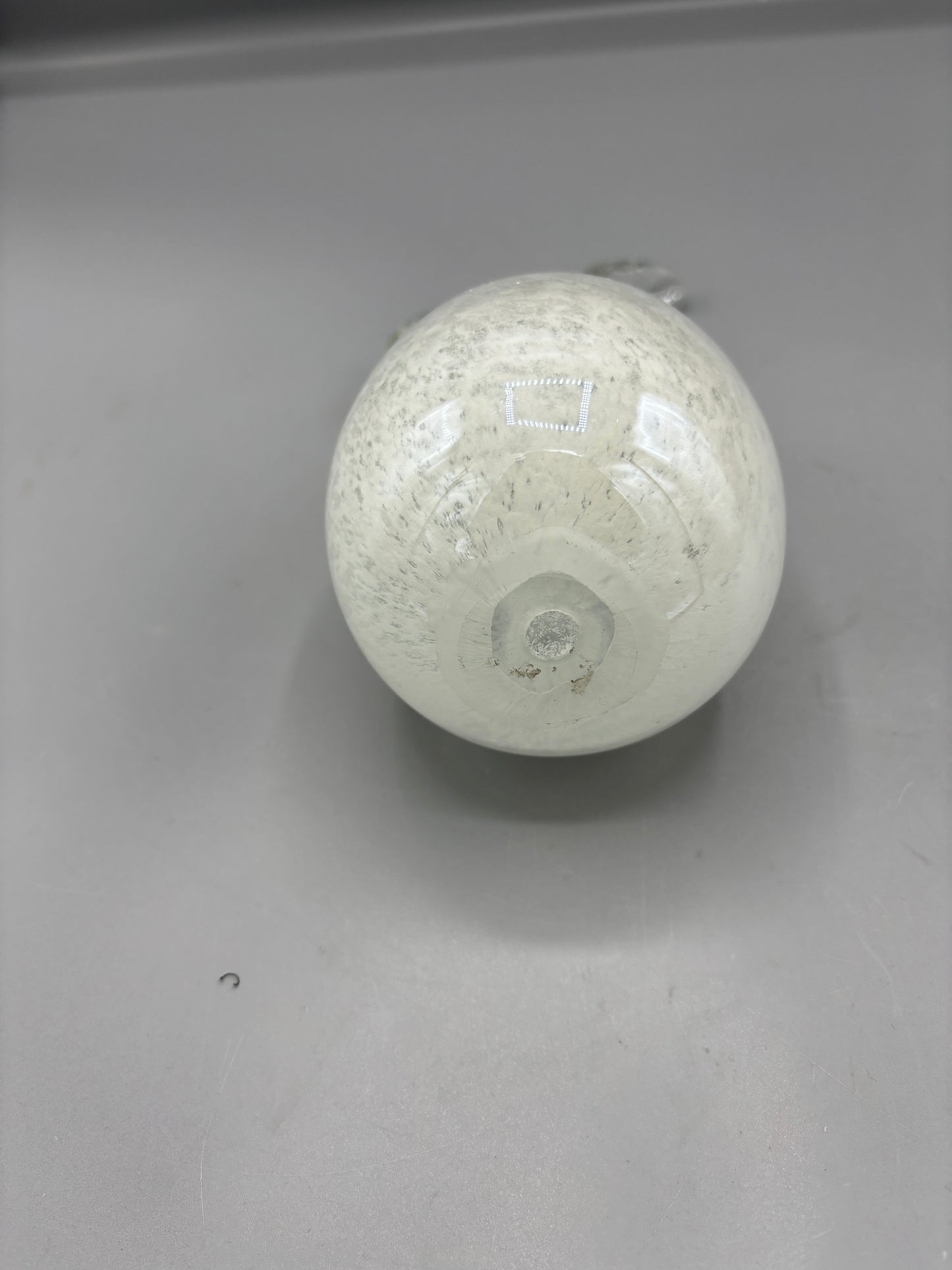 Clear & White Easter Egg with bunny ears