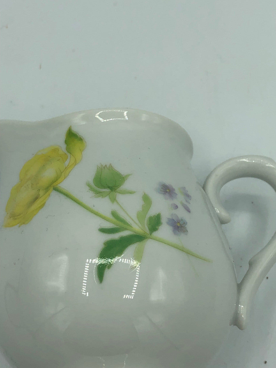 Chantilly Yellow Flower Creamer