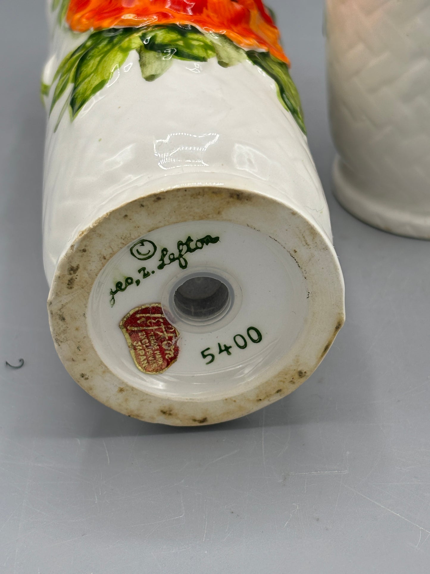 Lefton hand painted Salt & Pepper