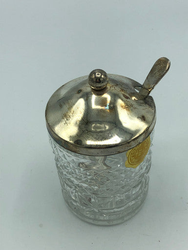 Silver Plated Jam Jar